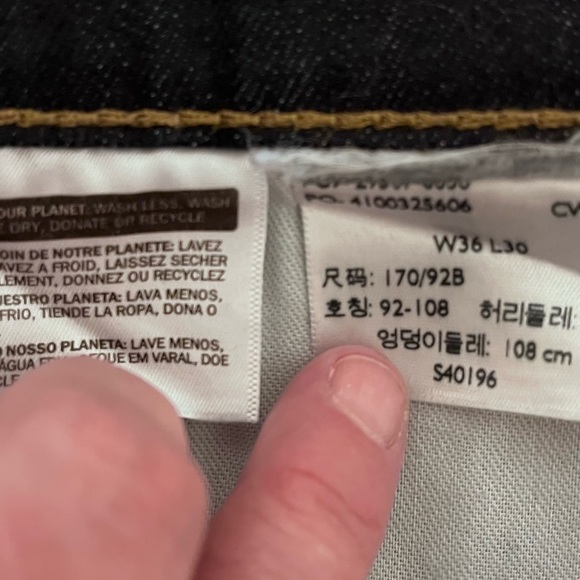 Levi’s 502 Mens Dark Denim Jeans 36 x 30 - Picture 10 of 10